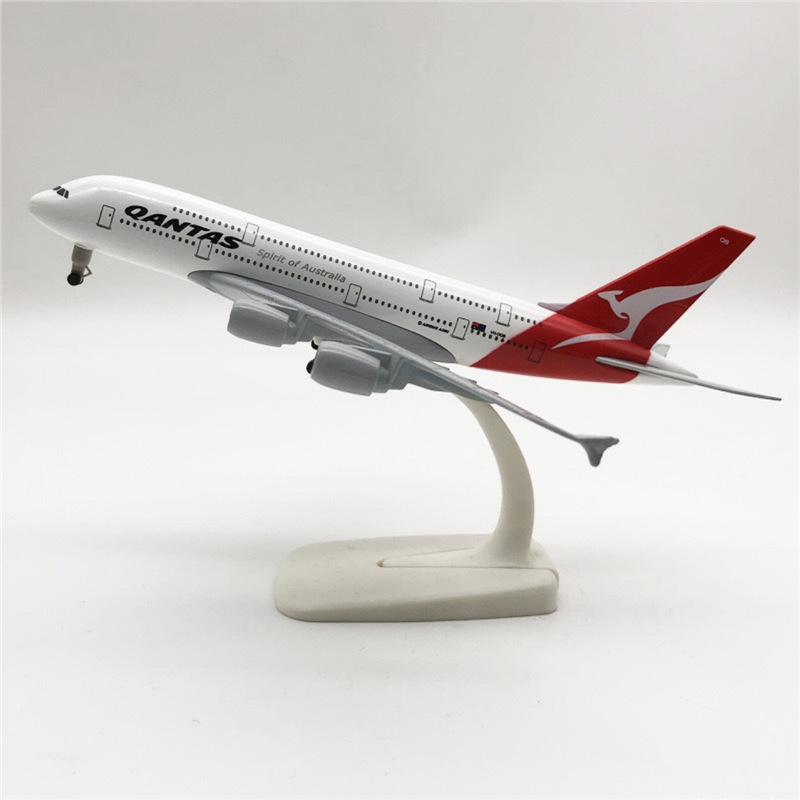 18cm alloy solid aircraft model Australian Kangaroo Airlines A380…