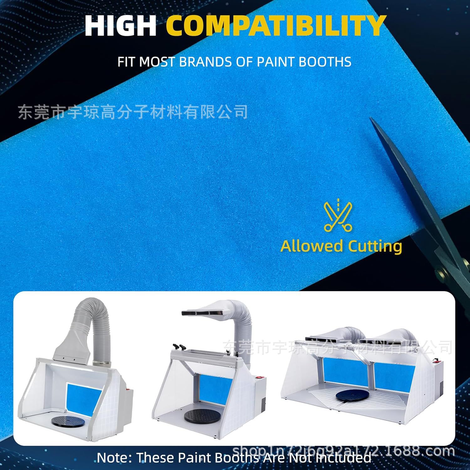 现货适用手办喷漆台Master Airbrush B400DC/B420DCK通风口过滤棉