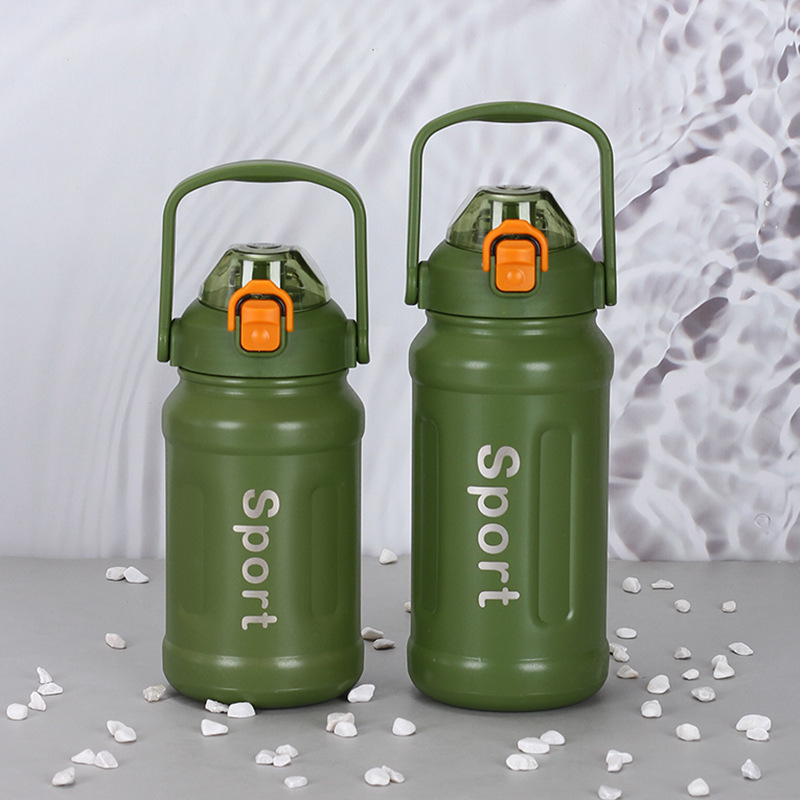 Taza termo de exportación de acero inoxidable 316, pareja de estudiantes masculinos y femeninos, hervidor de agua deportivo, hervidor de agua portátil de doble capa para exteriores, venta al por mayor