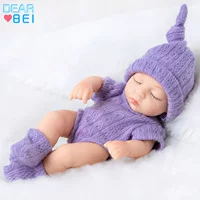 Новинка 7inch года, спящая кукла для всего тела, мягкая пластиковая виниловая кукла реборн, мини-кукла, трансграничная горячая распродажа, оптовая продажа