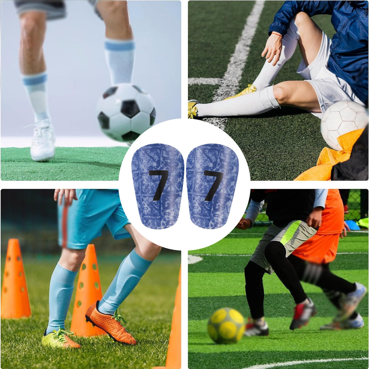 Parastinchi da calcio per allenamento polpaccio, ginocchiere solide, inserti sportivi per parastinchi, protezione polpaccio_voghion.com