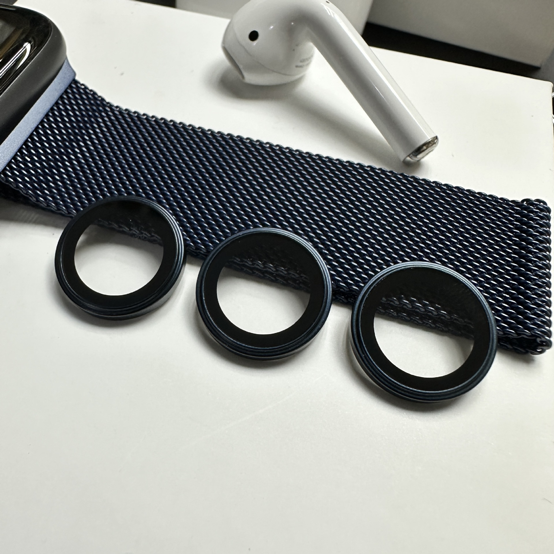 Aplicable a iPhone15 película protectora de película de lente de teléfono móvil Apple 15Pro cámara trasera película de lente de metal