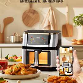 定制小型新空气炸锅110v Airfryer可视大容量多功能薯条机电炸锅