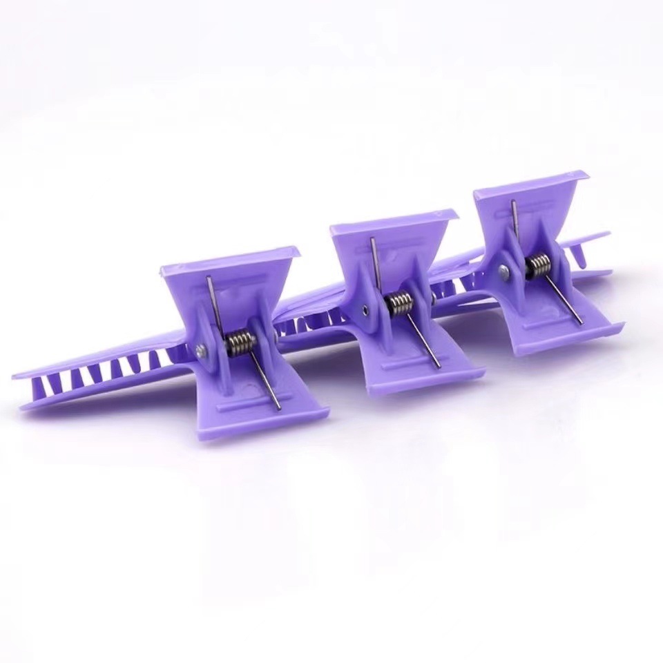 DIY clip de mariposa de plástico corte de pelo clip de partición de cabello clip de cabello largo clip de cabello casero clip de cabello rizado