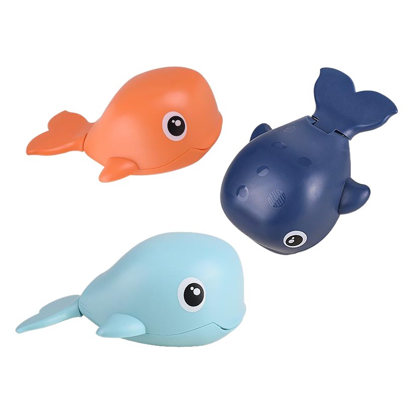 Juguetes de baño para niños jugando al agua sinuoso wind-up ballena natación bebé baño juego de agua cangrejo ducha
