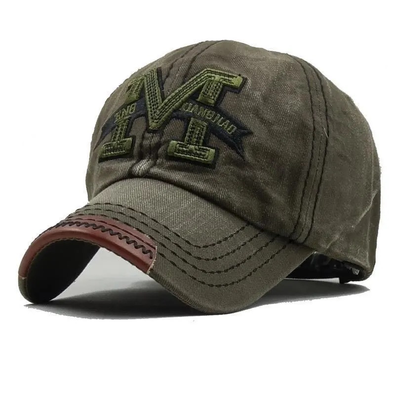 Men's Trendy Duck Tongue Outdoor Sunshade Denim High Quality Embroidered Baseball Hat Adjustable_voghion.com