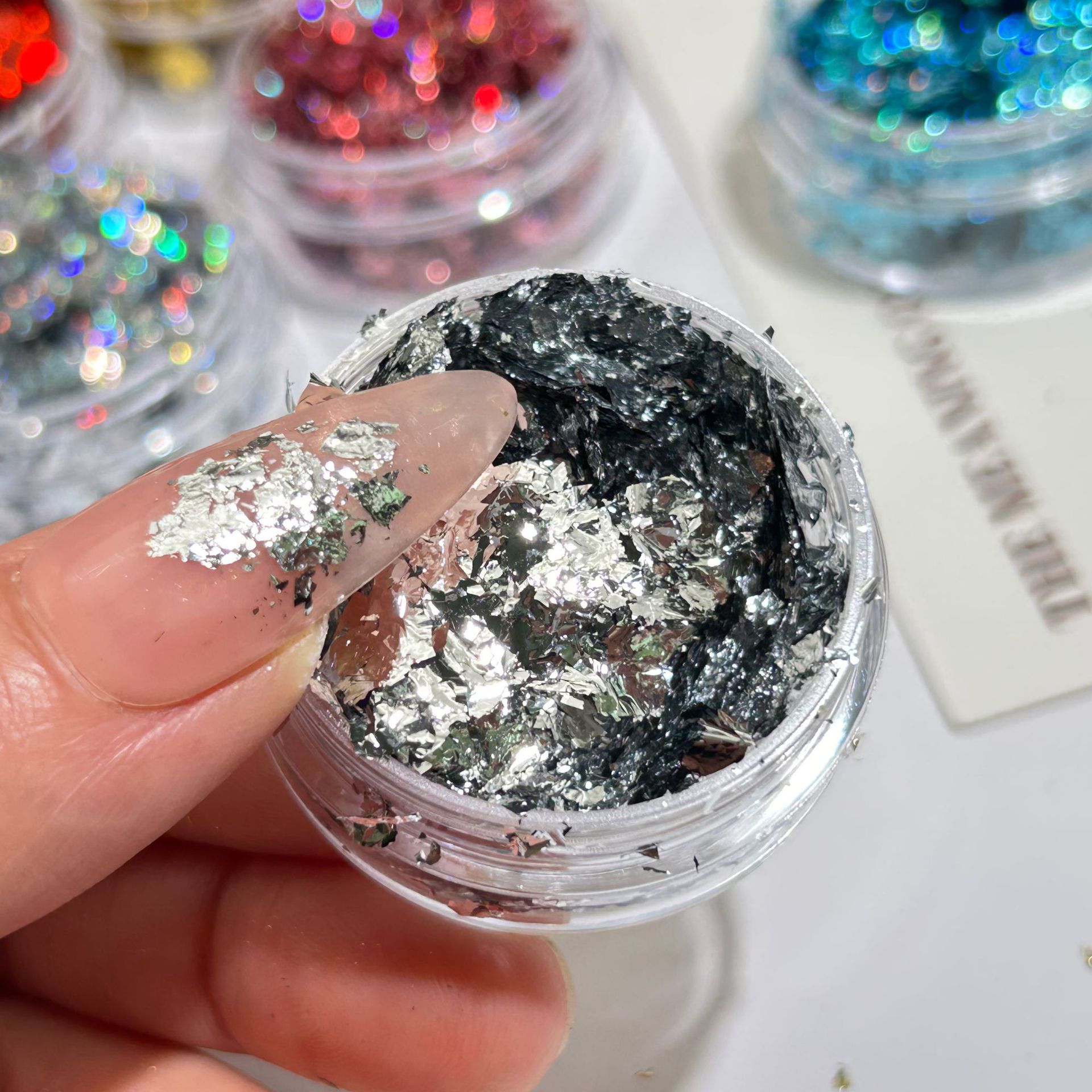 Gold Foil Nail Art Jewelry Gold Foil Fragments Internet Popular Nail Polish Glue Decorative Sticker Sequin E-commerce Cross-border