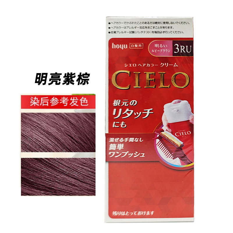日本の輸入宣若染毛剤部の髪の根は白髪の黒色の茶色の栗色の染毛クリームを遮ります。|undefined
