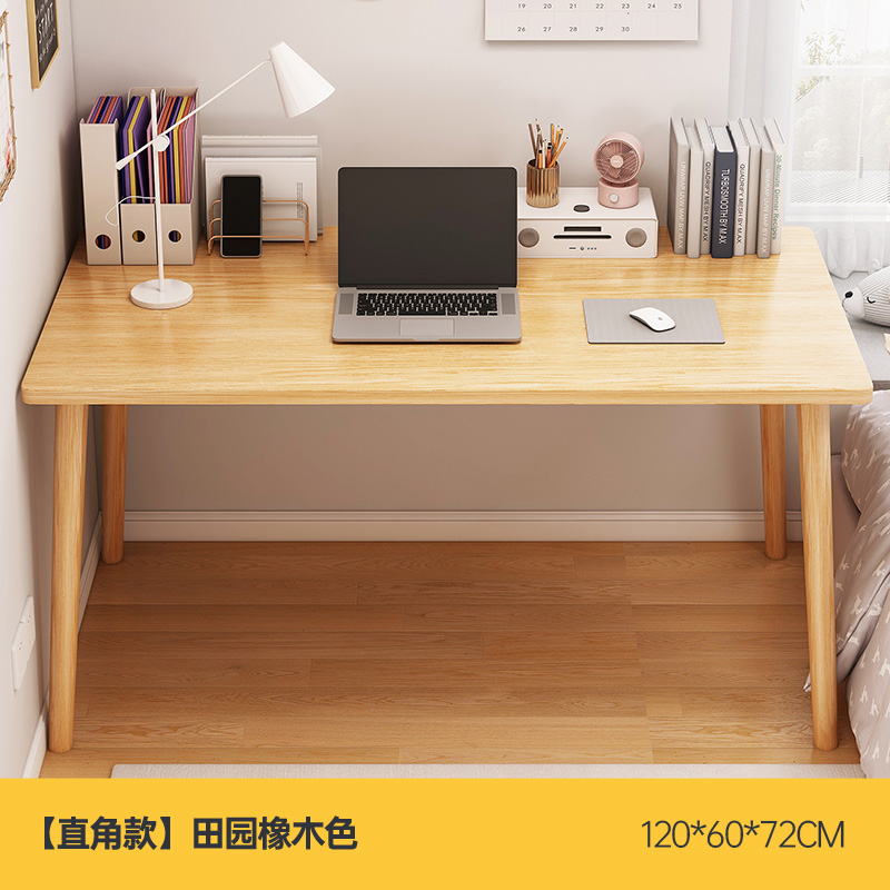 Mesa de lado de la cama de alquiler de escritorio de escritorio de estudio doméstico de escritorio de escritorio de computadora de dormitorio simple tabla de trabajo rectangular