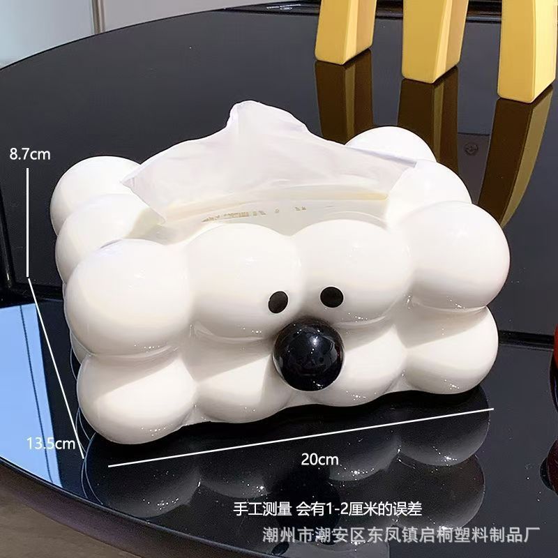 Nueva caja de pañuelos de algodón de azúcar de alta apariencia hogar sala de estar caja de almacenamiento de pañuelos KTV restaurante de alta gama caja de pañuelos