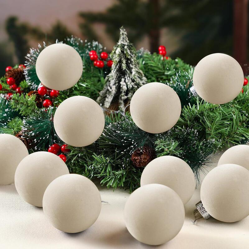 在庫ありの新しいクロスボーダー製品、Amazonの売れ筋植毛クリスマスボール、新しいクリスマスデコレーション、吊り下げ装飾|undefined