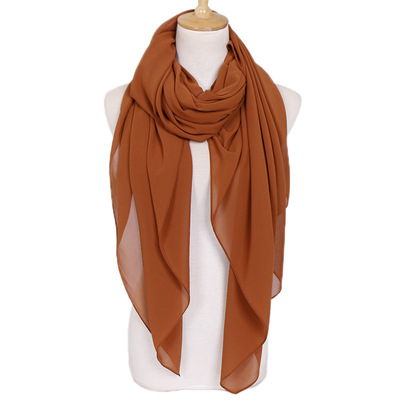 Malaysia Selling new pattern high quality Chiffon Large square scarf 145 size Pearl Chiffon monochrome Kerchief