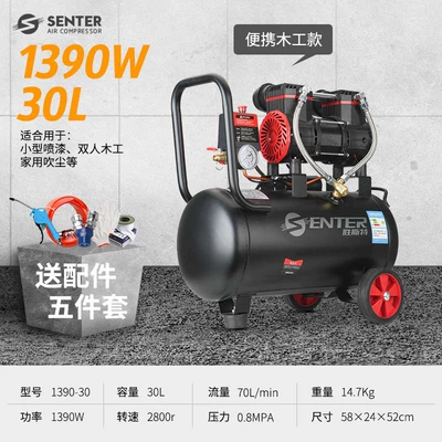 small portable air compressor – Hava kompressorları - 1390w-30l-send-five-sets
