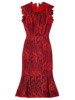 Fashionable and high-end embroidered lace sleeveless fishtail skirt