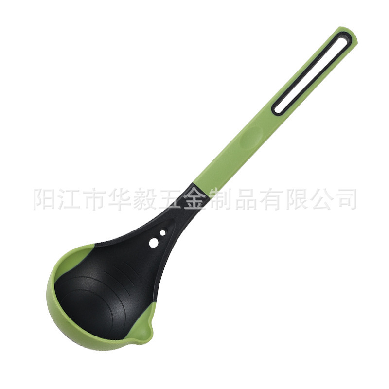 新品硅胶厨具套装双色硅胶手柄铲勺不粘锅铲子套组食品级漏勺厂家|undefined