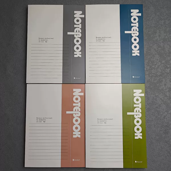NOTEBOOK cover 32K18 pages 560 copies/box