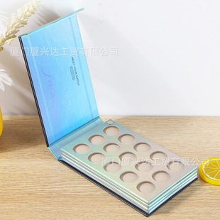 Customized 18-Color Eye Shadow Palette Gift Box Cosmetics Packaging Box Eye Shadow Paper Makeup Paper Box Flip Color Box Empty Box