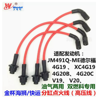 适配金杯海狮快运格瑞斯2.0L/2.2L专用分缸点火线油气两用高压线|ms