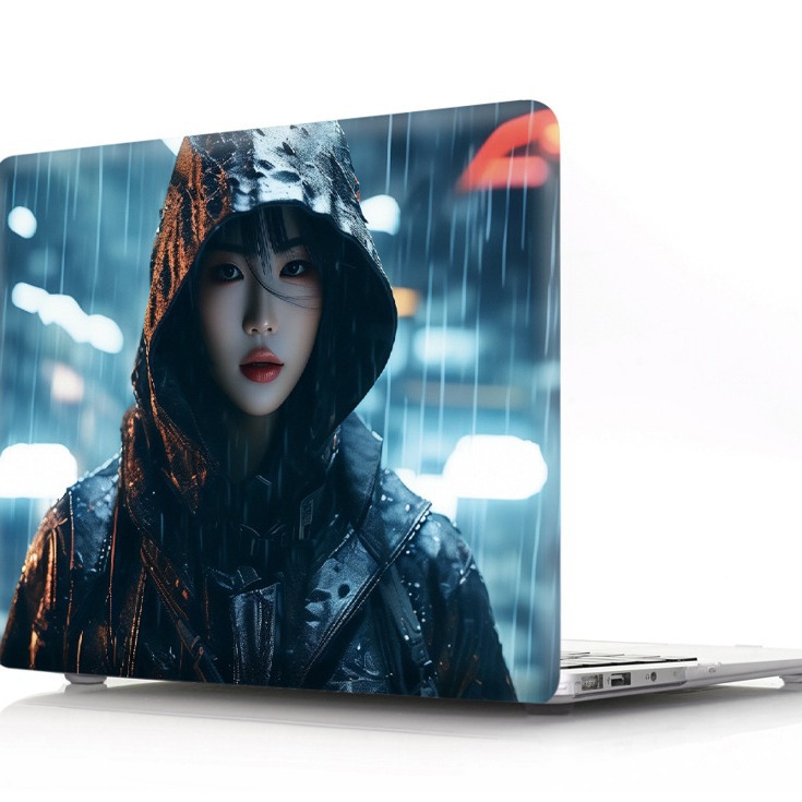 适用苹果笔记本macbook air11 12 13 15寸pro赛博朋克磨砂保护壳
