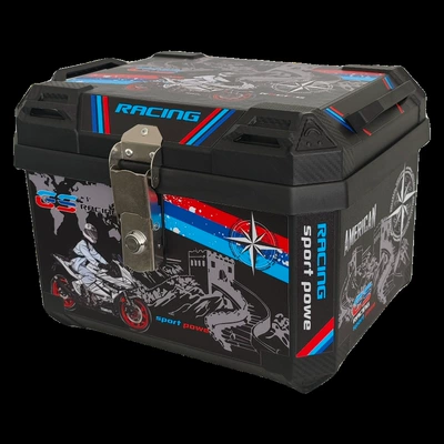 Electric car tail box, Motorcycle Trunk No. 9 - ink-great-wall-45l-capacity-includes-lining-bottom-plate
