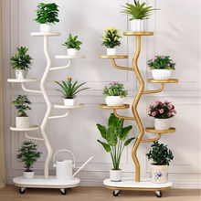 花架客厅落地式阳台可移动多层铁艺置物架兰花多肉花盆景摆放架子