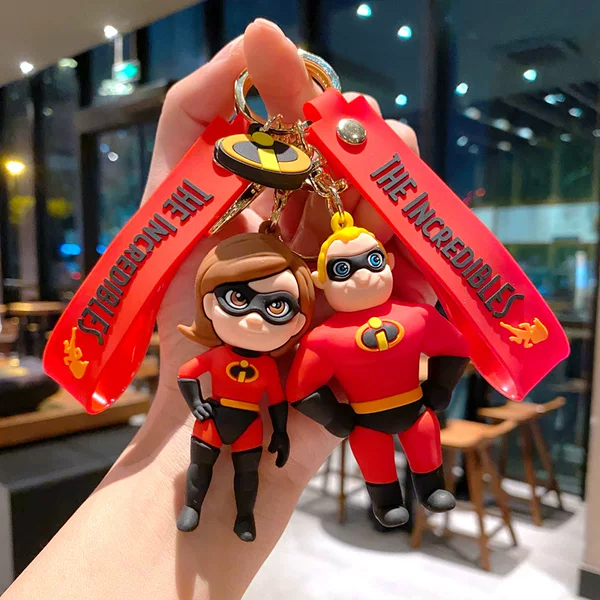 The Incredibles 2 Movie Merchandise Figurines Mr. Incredible Keychain Backpack Pendant Small Gifts Wholesale