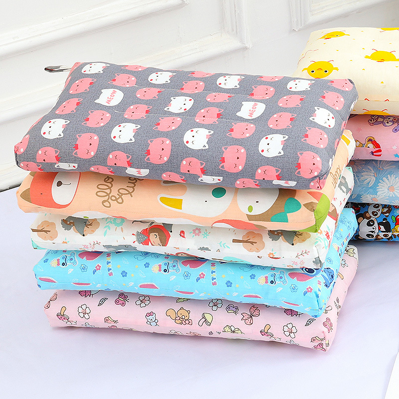 Cotton cartoon pillow for kindergarten for sleep for students