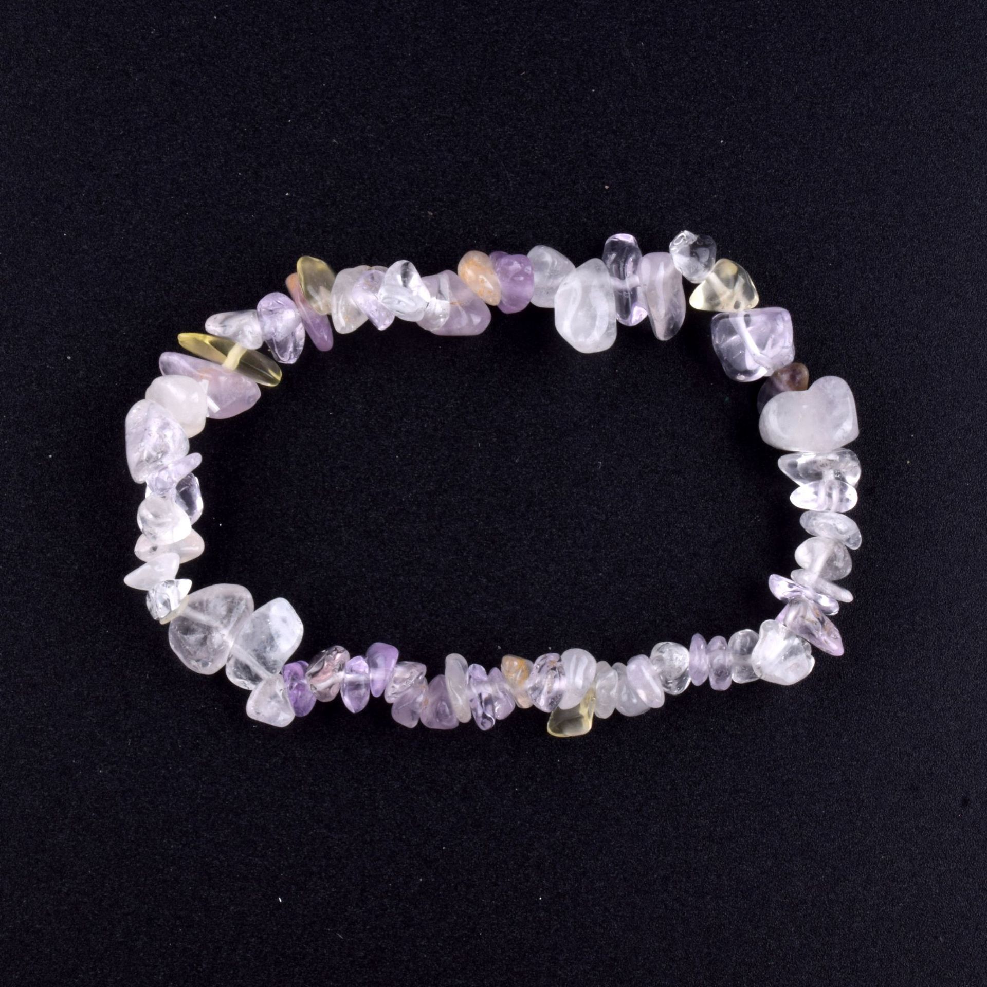 28 크리스탈 혼합 마모 (보라색 흰색 노란색)