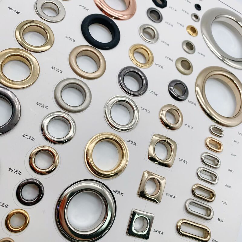 スポットハードウェア銅アイボルトバックル、金属丸エッジフラットエッジアイボルトバックルタグ、ステンレス鋼ミディアムロープバックル付き|undefined