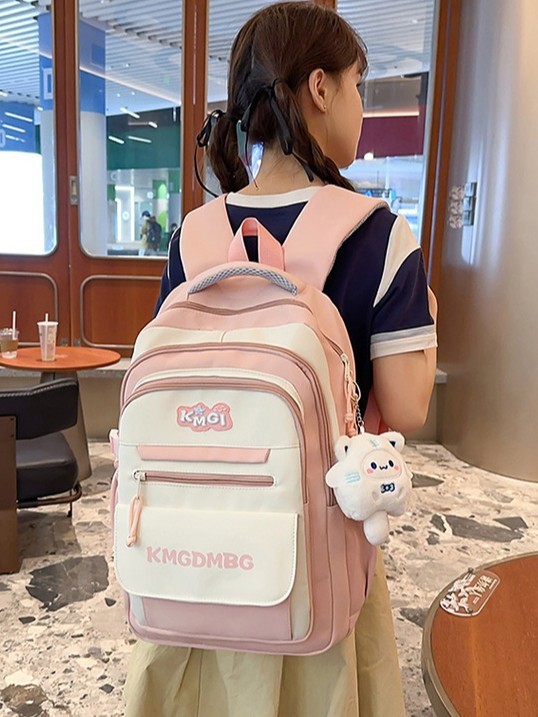 新しい高見え大容量イン負担軽減おしゃれシンプルなコントラストカラー多用途ランドセル中学生リュック|undefined