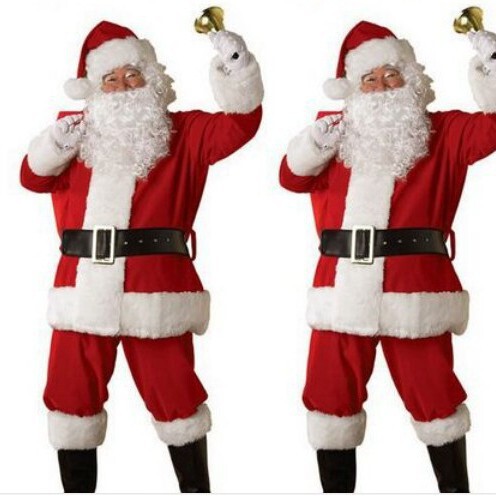Foreign trade cross-border Christmas clothes Santa Claus clothing gold velvet festival atmosphere cosplay performance clothing wholesale