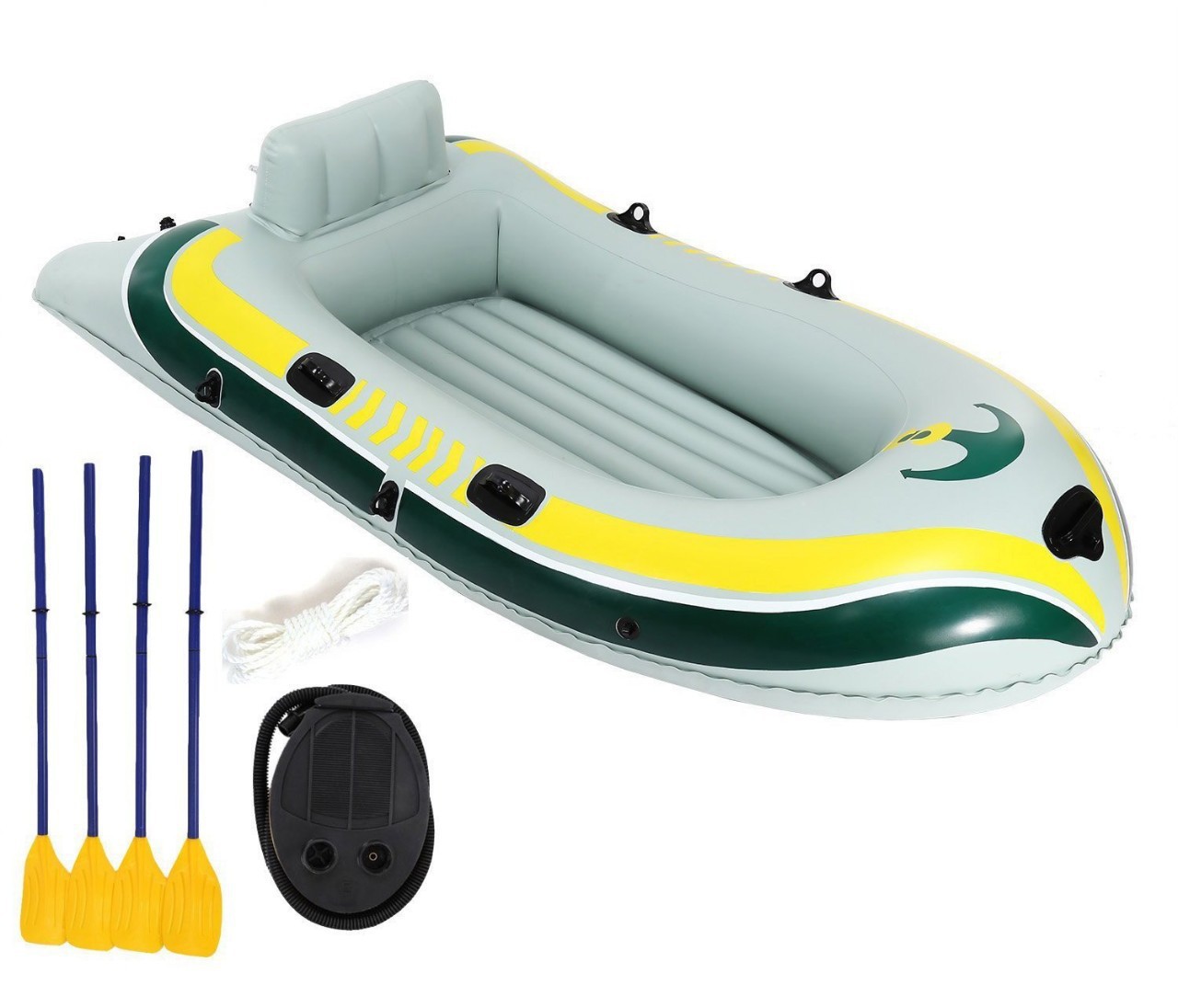 Factory cross-border new PVC inflatable boat, small inflatable motorboat, outdoor water canoe, inflatable floating boat 3