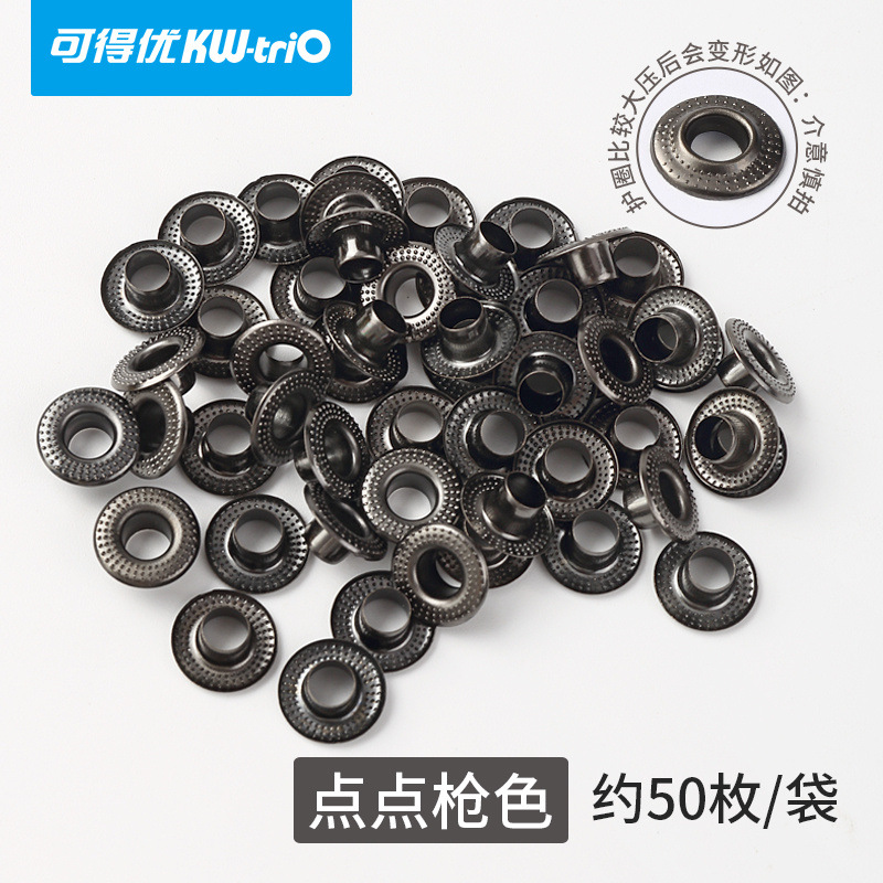 Kedeyou plástico color metal hebilla de ojo de pollo anillo de protección transparente remachadora de tarjetas perforadora manual perforadora de anillo