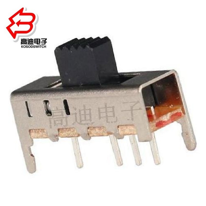 小型3档拨动开关3位单排  3档滑动开关单排直柄  3位拨码开关竖柄