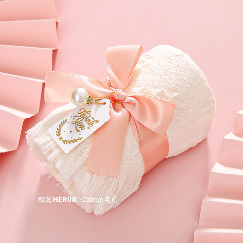 Wedding Towel Favors Bridesmaid Gift Bridal Shower Cotton Towel Corporate Event Opening Celebration Annual Meeting Company Small Gift