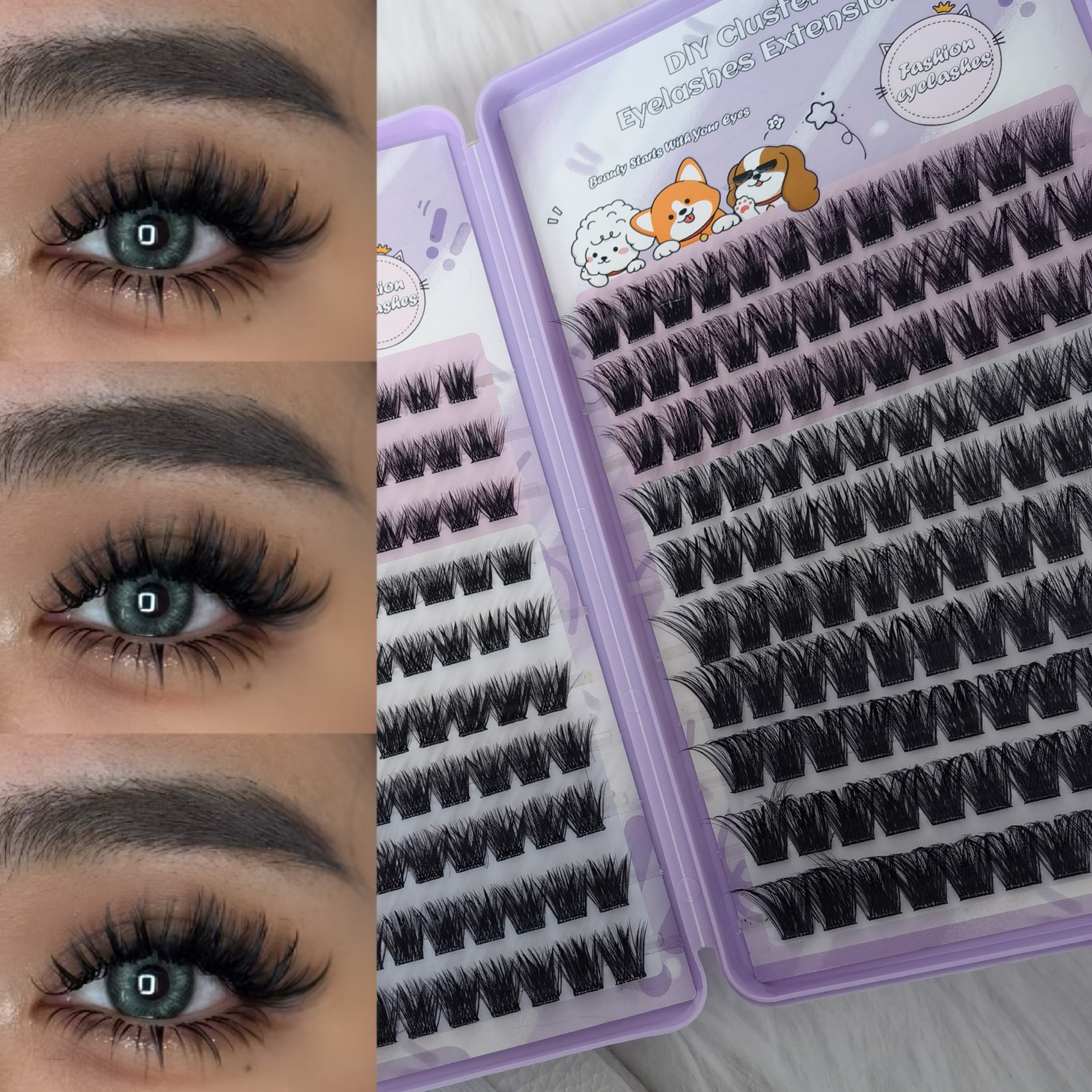 Las pestañas falsas transfronterizas proporcionan pestañas falsas de gran capacidad sin pegamento.