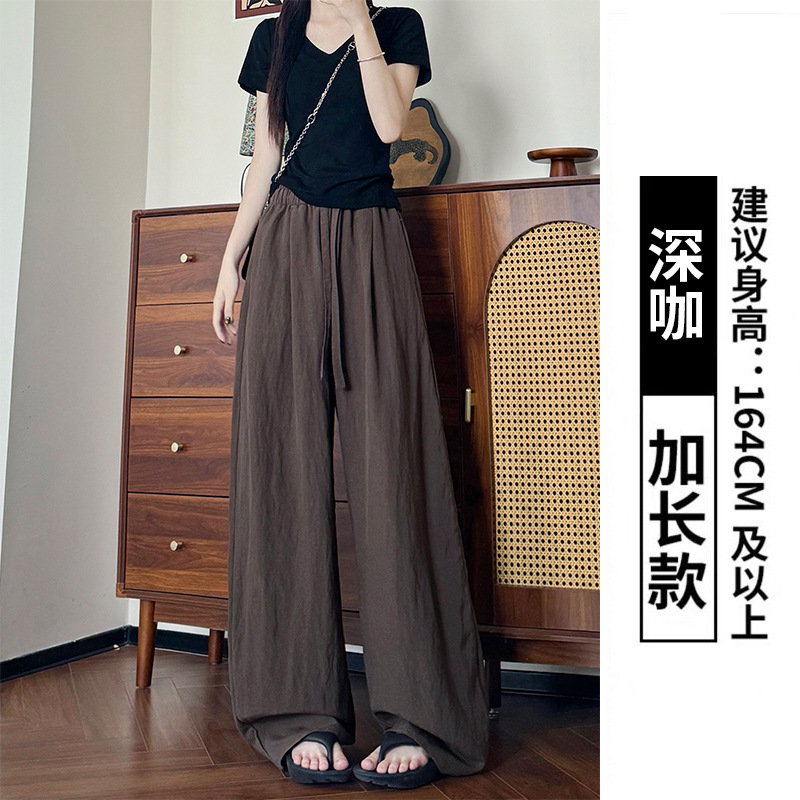 女性のためのオールインクルーシブエッジテンセルリネンシミターパンツ夏の新しいルーズスリムワイドレッグパンツハイウエストレイジースタイルカジュアルパンツ|undefined