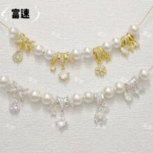 ����ɫ14k���y΢��ʯˮ�ΐ��Ĵ����������ֹ�diy��������