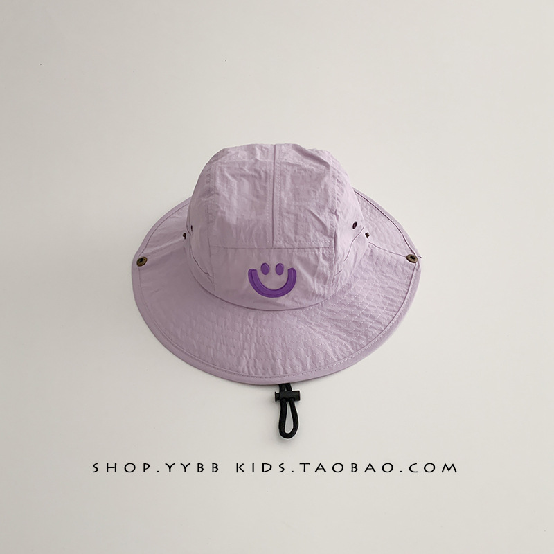 Sombreros para niños con dopamina coreana sonriente sombreros de verano secado rápido sombreros de sol para bebés de viajes de primavera para hombres y mujeres