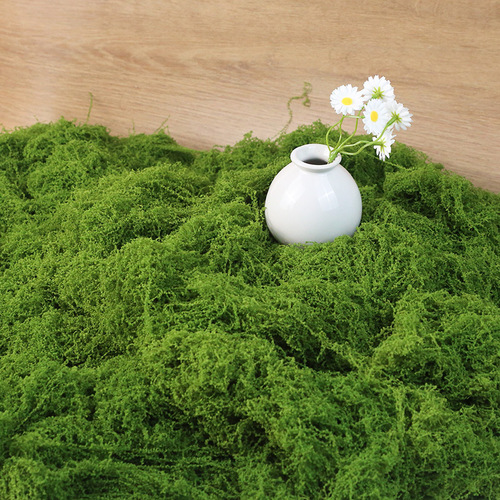 Simulation moss artificial grass DIY artificial moss fiber lawn green plant decoration micro-landscape fake mountain landscape pot plant