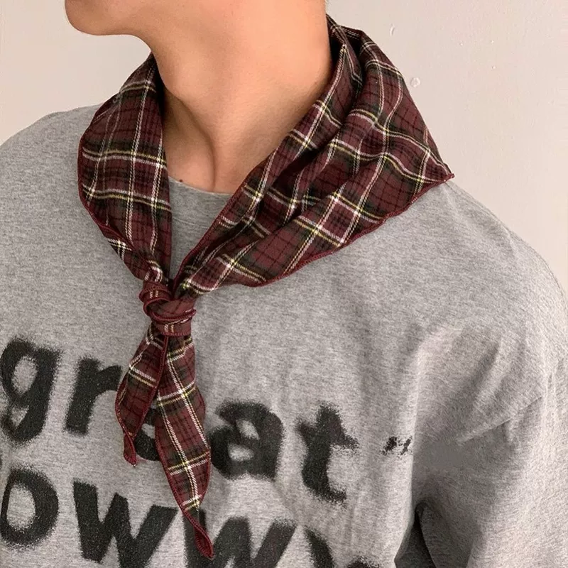 Japanese universal scarf for men and women, keep warm neckerchief for traveling, Korean style