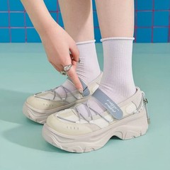 瑪速主義2025年夏の新型の厚い底のスポーツのメアリー珍の靴の女性の小さい子供の靴の百合の小さい靴