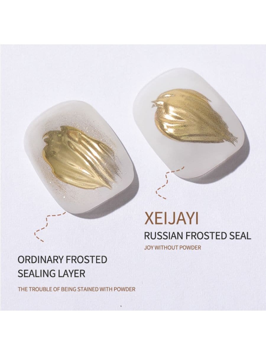 New Russian frosted sealing layer non-stick powder rub powder matte wash-free magic mirror powder available long-lasting function Nail Polish glue