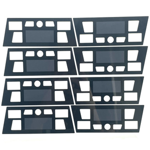 Silk Screen Custom Processing Gramophone Semi-Transparent Black Pc Window Protection Display Lens Finely Carved Appearance with Adhesive Backing on the Back