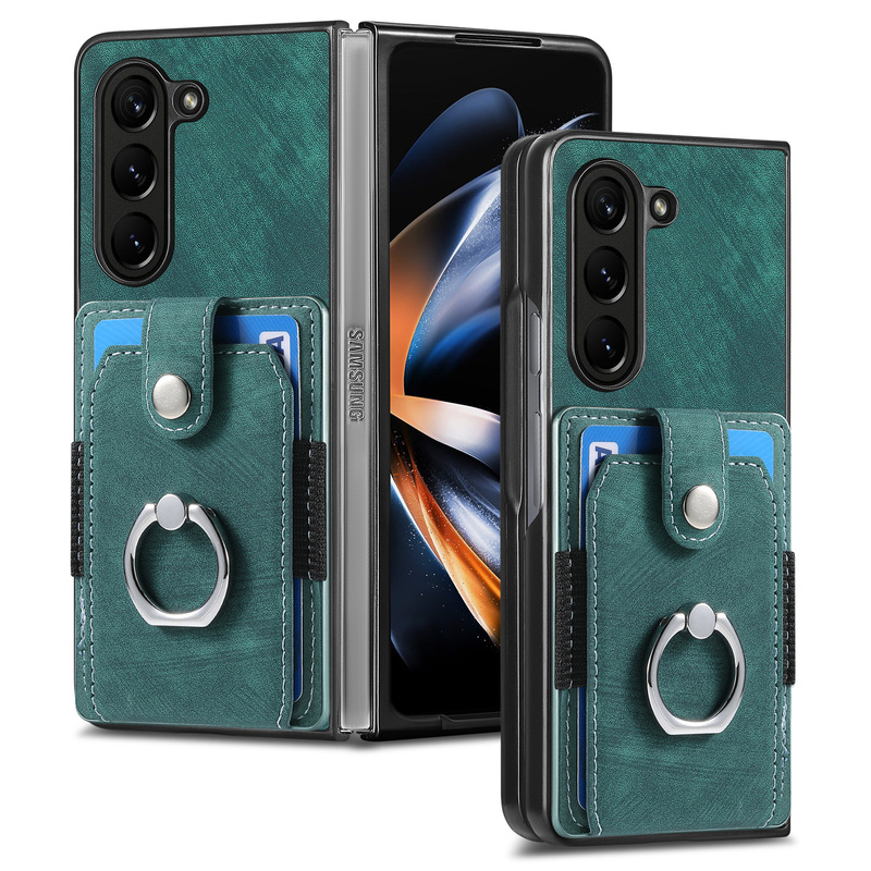 Samsung ZFold7 ハードウェアリングカードバッグ携帯電話ケースカードホルダーfold54 保護カバーに適しています|undefined