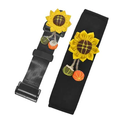 Anti-Stranglehold Limiter Cartoon Creative | Seat belt shoulder pad - style-9-sunflower-set