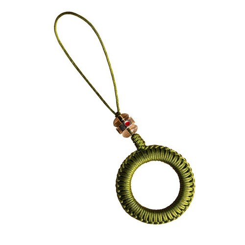 Ancient style mobile phone lanyard chain u USB pendant zipper head ring buckle key anti-lost umbrella hanging ornament text play sling