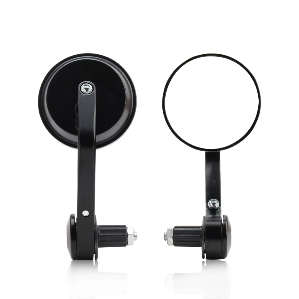 Универсальное зеркало заднего вида для мотоцикла, модифицированное зеркало заднего вида для помощи водителю, зеркало на руле 22 мм, полностью алюминиевое круглое зеркало на руле