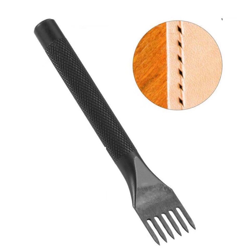 DIY皮革工具セット菱斬皮芸工具革具手縫いセット黒菱斬り滑り止めハンドル|undefined