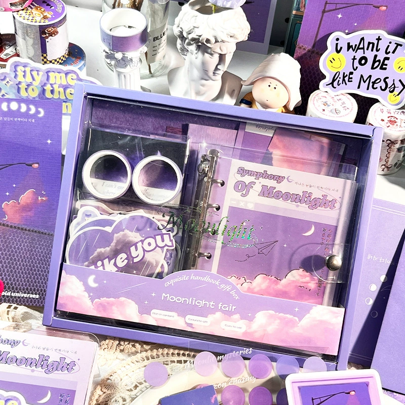 Набор для планирования в стиле Ins, подарочный набор с блокнотом на кольцах, подарочная коробка, подарок для студента, подарок на день рождения